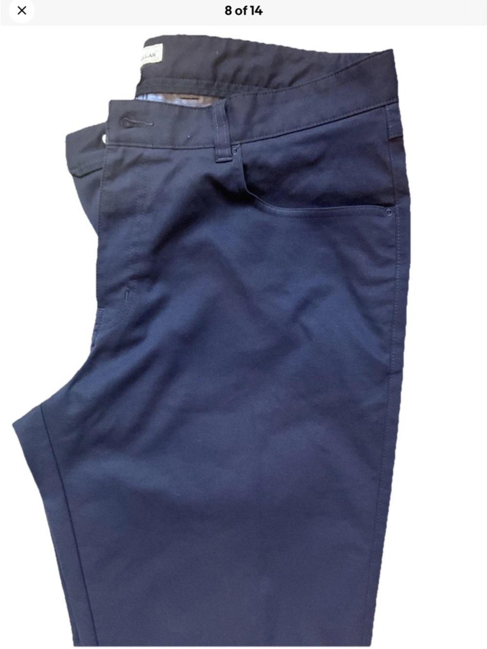 Peter Millar Men's Performance 5-Pocket Pants In Navy Size 36x32 - Picture 8 of 14